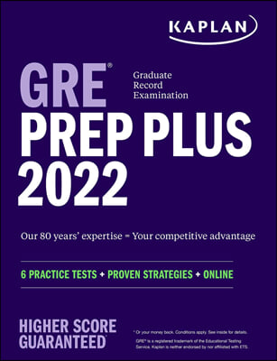 [중고-최상] GRE Prep Plus 2022: 6 Practice Tests + Proven Strategies + Online