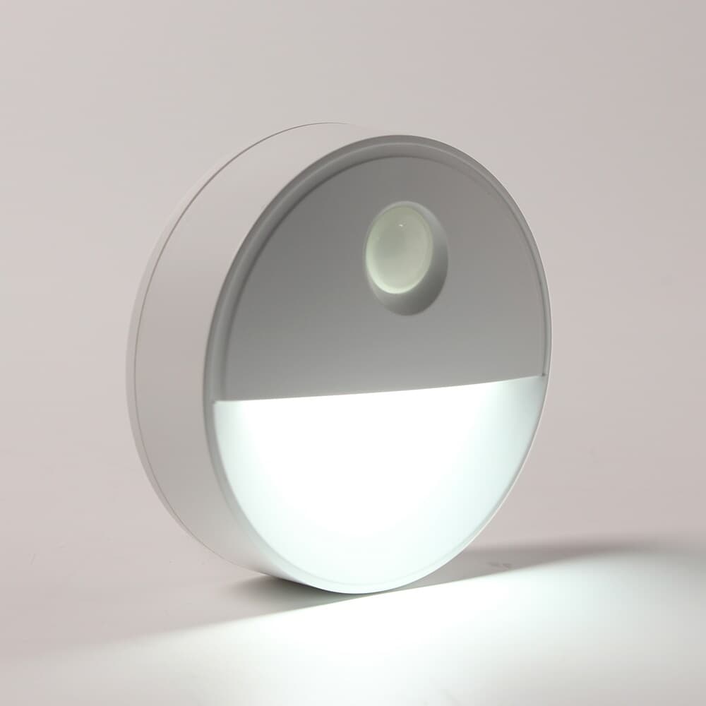 동작감지 반달 LED 무선 센서등(백색)
