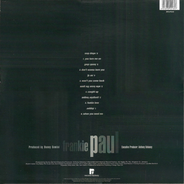 Frankie Paul (프랭키 파울) - You Turn Me On [LP] 