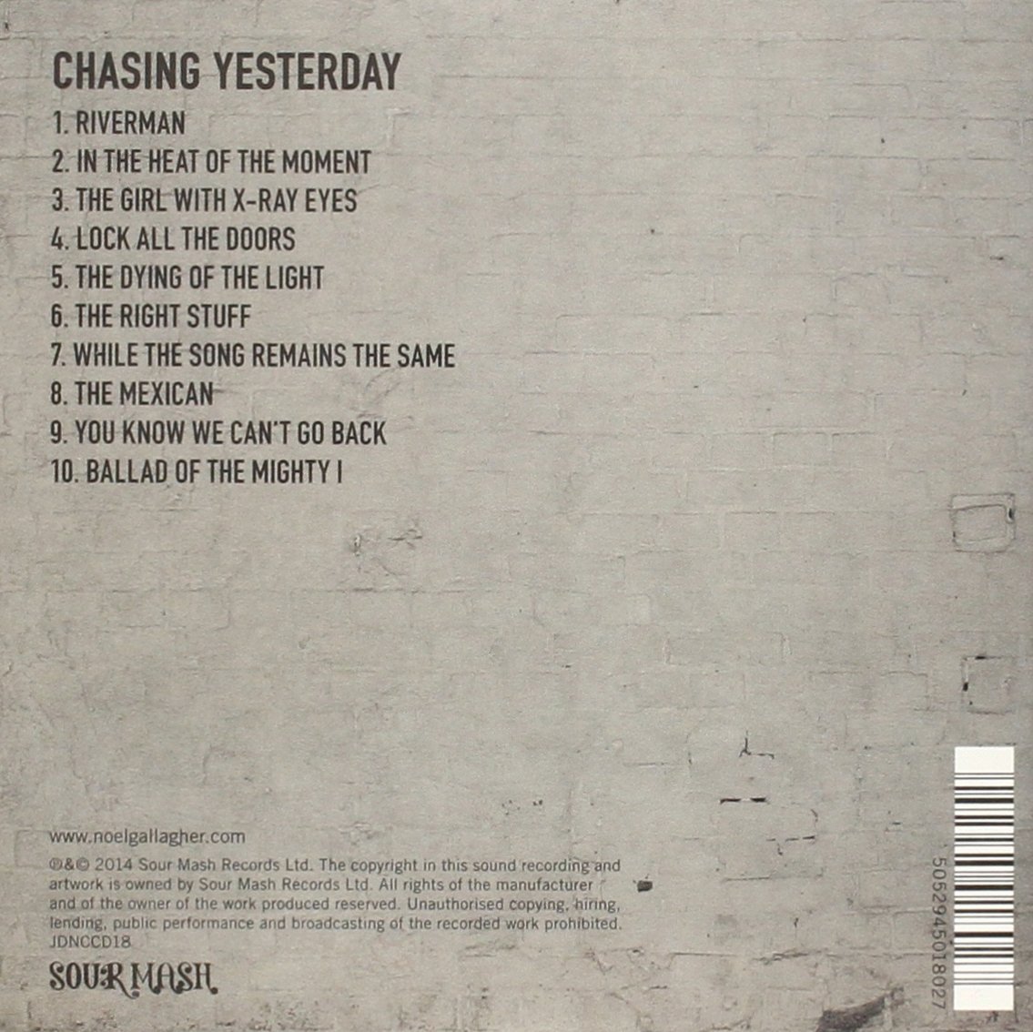 Noel Gallagher's High Flying Birds (노엘 갤러거) - 2집 Chasing Yesterday