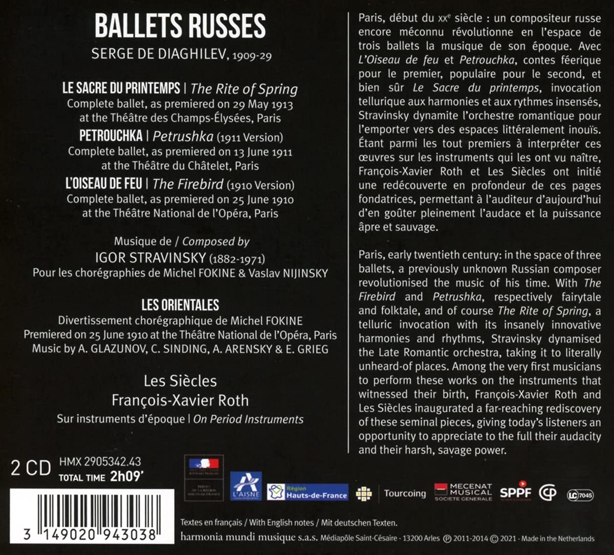 Francois-Xavier Roth 스트라빈스키: 발레음악 - 봄의 제전, 페트루슈카 - 프랑수와-자비에 로트 (Stravinsky: Ballets Russes) 