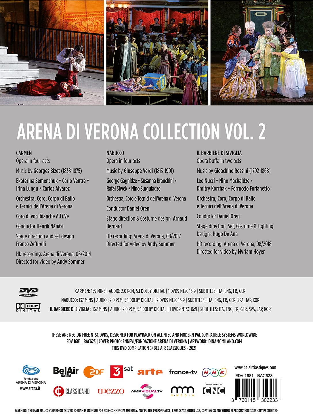 베로나 페스티벌 실황 (Arena Di Verona Collection Vol. 2) 