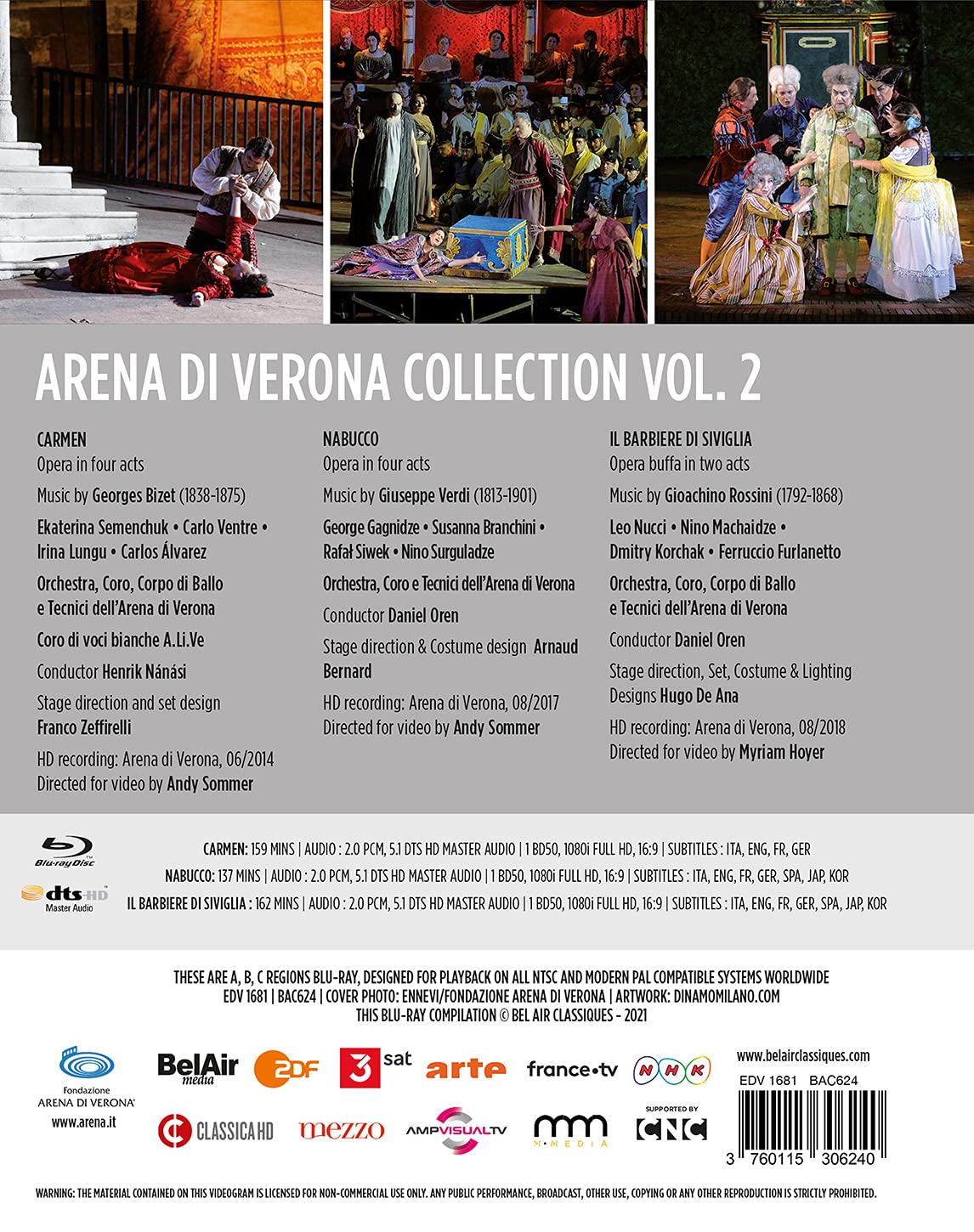 베로나 페스티벌 실황 (Arena Di Verona Collection Vol. 2)