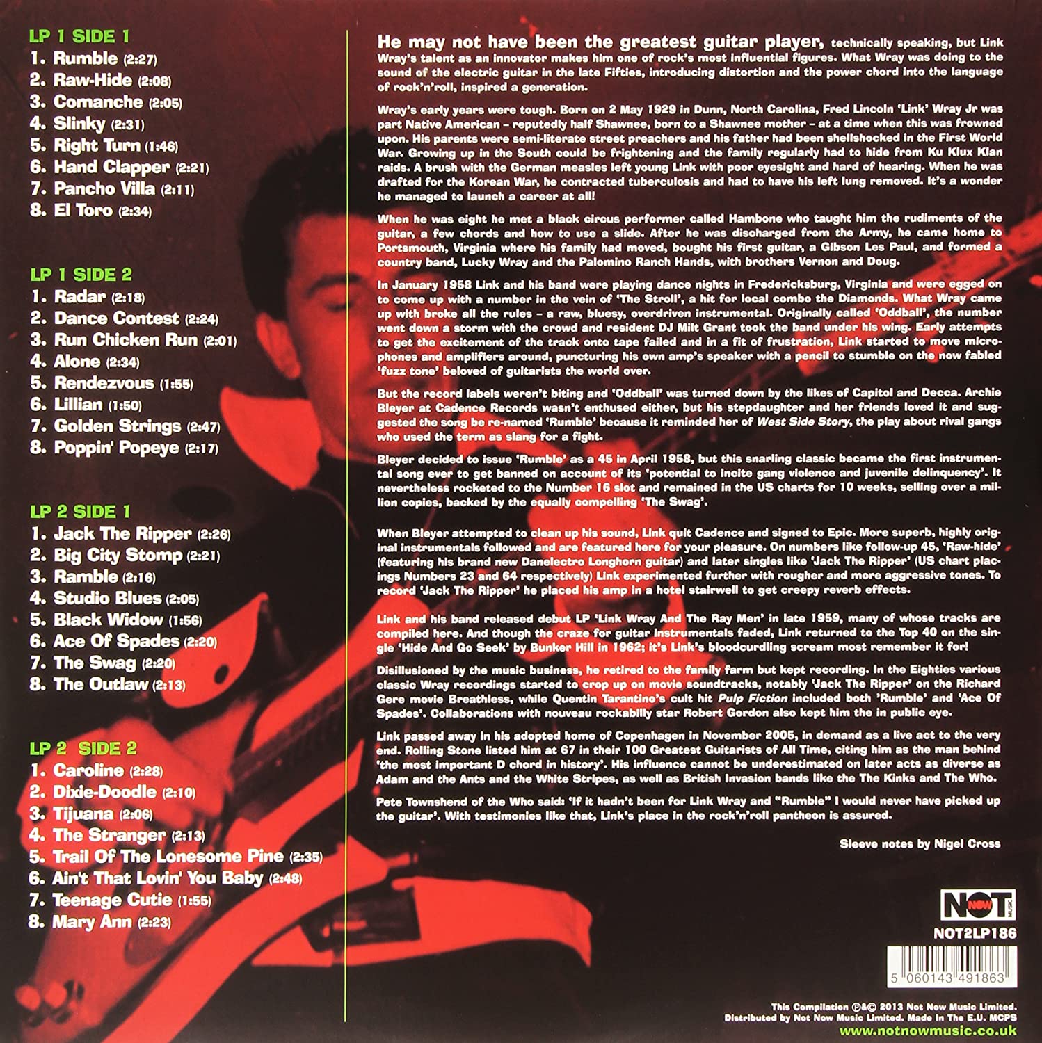 Link Wray (링크 레이) - The Rumbling Guitar Sound Of [2LP] 