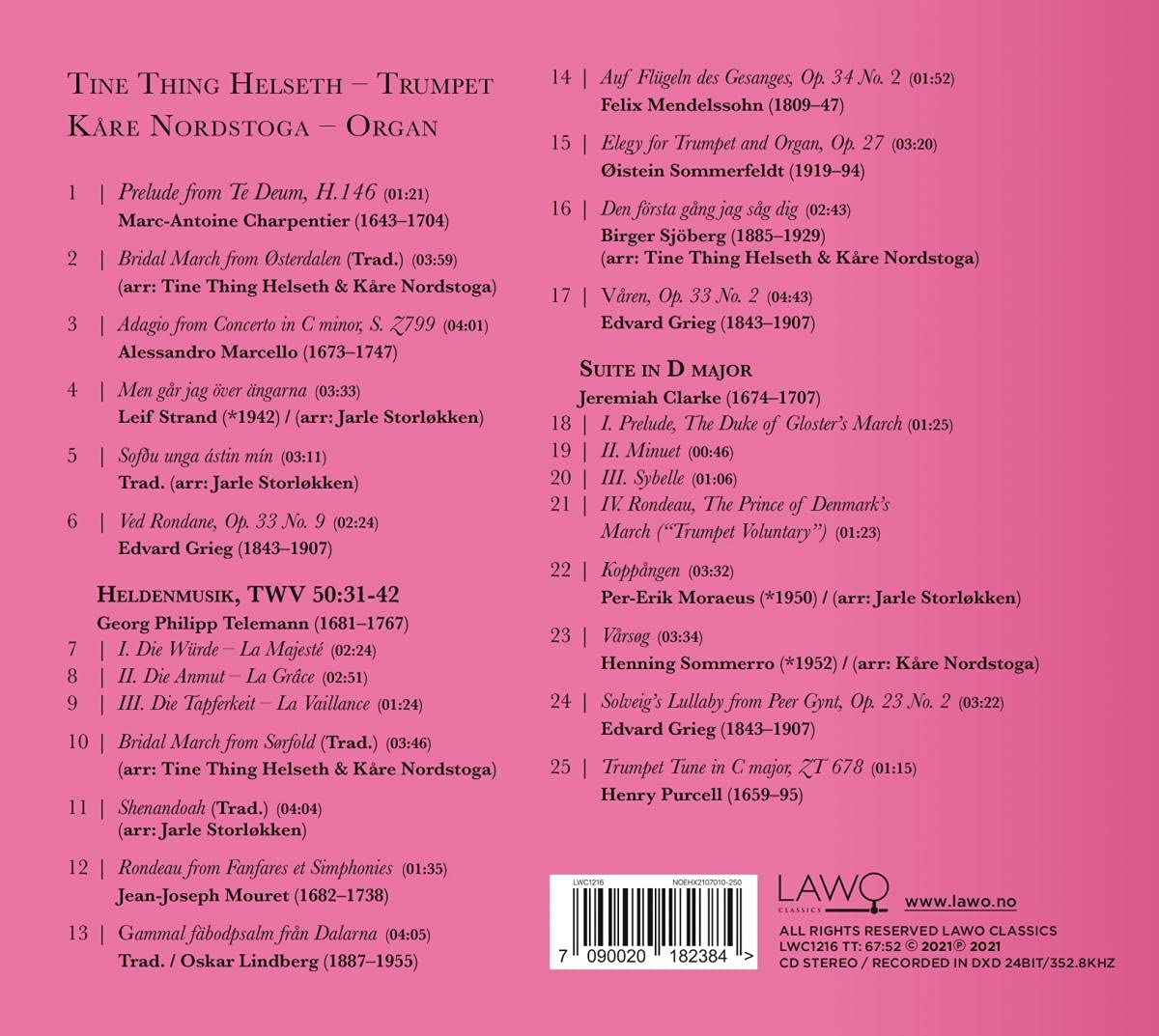 Tine Thing Helseth / Kare Nordstoga 트럼펫과 오르간으로 연주하는 추억의 명곡집 (Magical Memories For Trumpet and Organ) 
