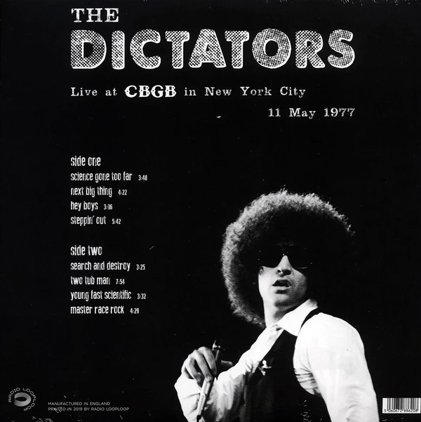 The Dictators (딕태터즈) - Live At CBGB In New York City 11 May 1977 [LP] 