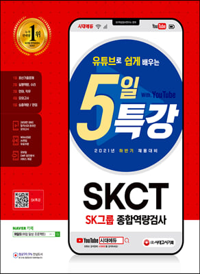 2021 하반기 채용대비 유튜브로 쉽게 배우는 5일 특강 SKCT SK그룹 종합역량검사