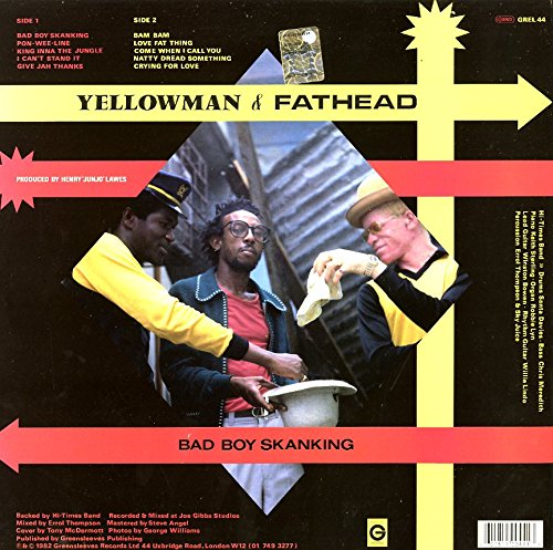 Yellowman & Fathead (옐로우맨 앤드 팻헤드) - Bad Boy Skanking [LP] 