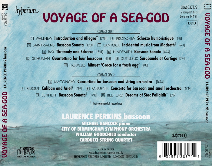 Laurence Perkins 바순과 함께하는 20세기 음악 여행 - 해신의 항해 (Voyage of a Sea-God)