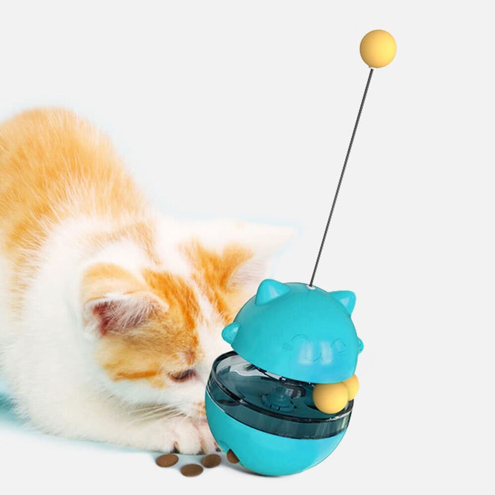 고양이 오뚝이 간식볼(민트) 노즈워크 장난감