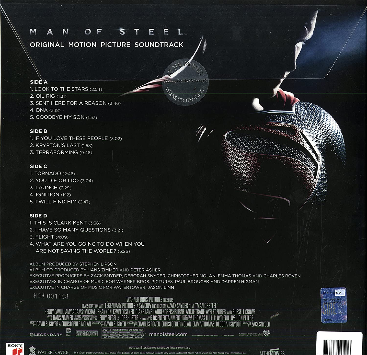 맨 오브 스틸 영화음악 (Man Of Steel OST by Hans Zimmer) [블루 컬러 2LP] 