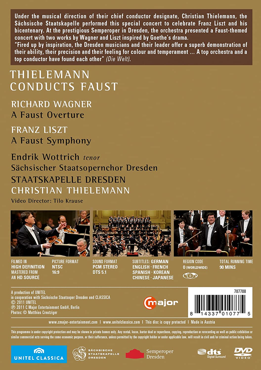 Christian Thielemann 리스트: 파우스트 교향곡 / 바그너: 파우스트 서곡 (Liszt: A Faust Symphony / Wagner: A Faust Overture) 