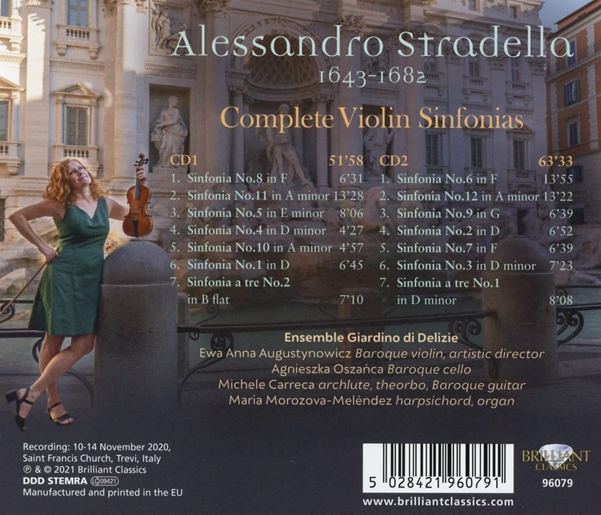 Giardino di Delizie 알레산드로 스트라델라: 바이올린 신포니아 전곡 (Alessandro Stradella: Complete Violin Sinfonias) 