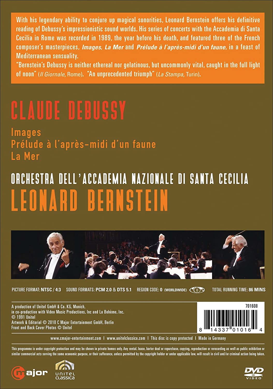 Leonard Bernstein 번스타인이 지휘하는 드뷔시 (Claude Debussy: Images for Orchestra Nos.1-3)