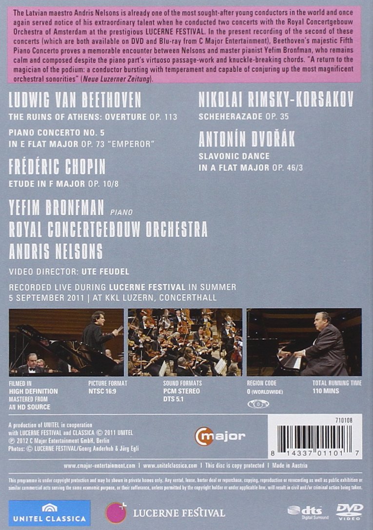Yefim Bronfman 베토벤: 피아노 협주곡 5번 '황제' / 림스키-코르사코프: 세헤라자데 (Beethoven: Piano Concerto Op.73 'Emperor' / Rimsky-Korsakov: Scheherazade Op.35) 