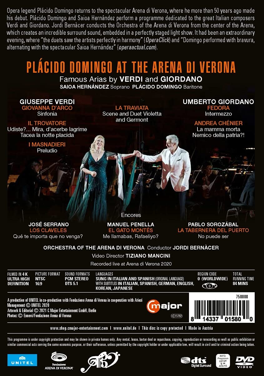 Jordi Bernacer 아레나 디 베로나의 플라시도 도밍고 (Placido Domingo at the Arena di Verona) 