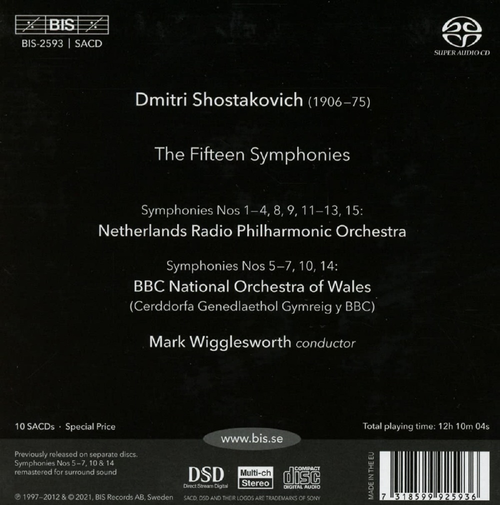 Mark Wigglesworth 쇼스타코비치: 교향곡 전곡 (Shostakovich: The Symphonies) 