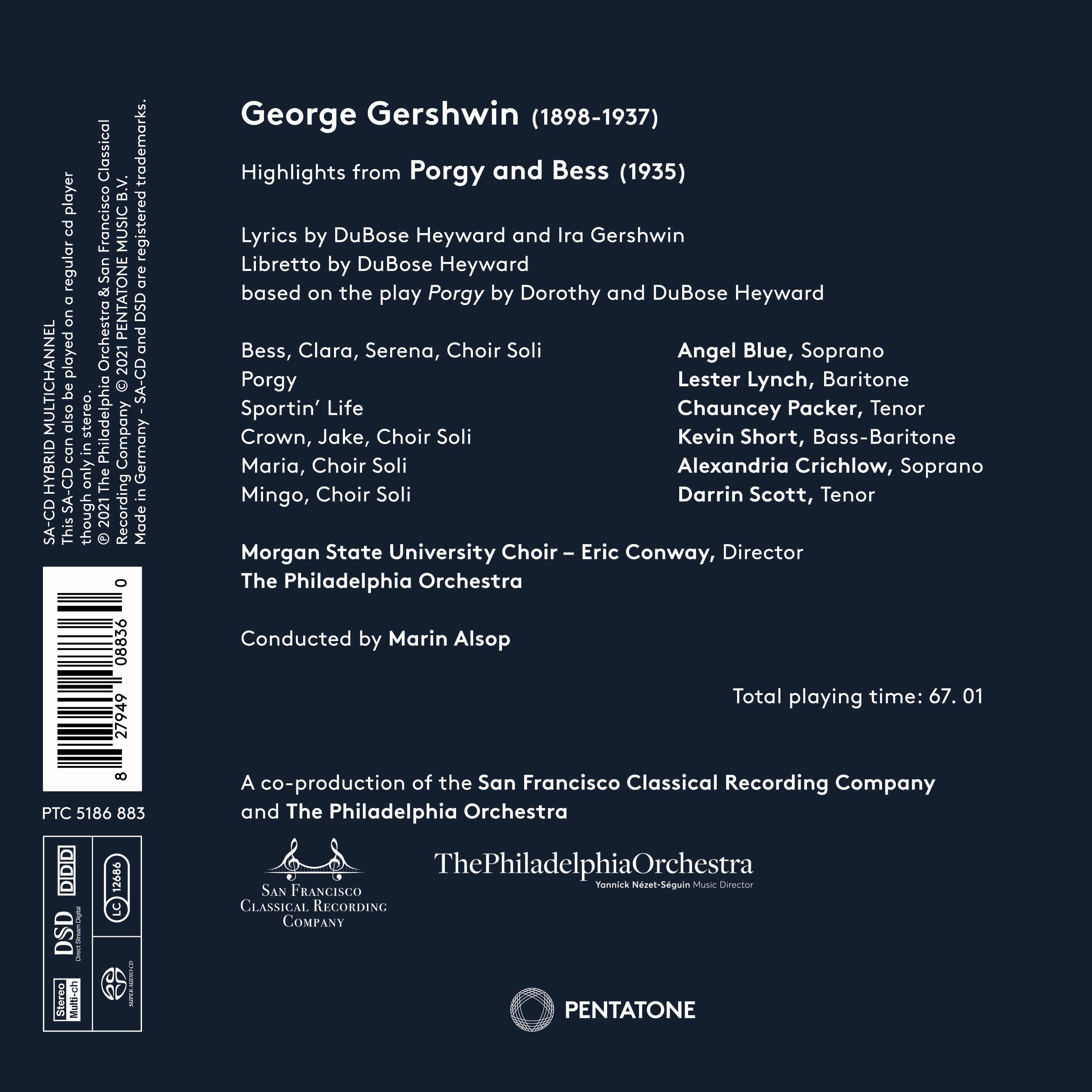 Marin Alsop 거쉰: 오페라 '포기와 베스' (하이라이트) (George Gershwin: Porgy and Bess - Highlights) 