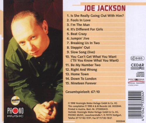 Joe Jackson (조 잭슨) - The very best of Joe Jackson - Stepping Out