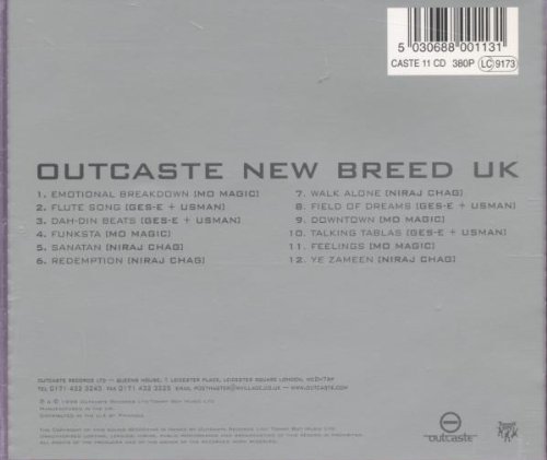 일렉트로닉 컴필레이션 - 아웃캐스트 뉴 브리드 유케이 (Outcaste New Breed UK) 