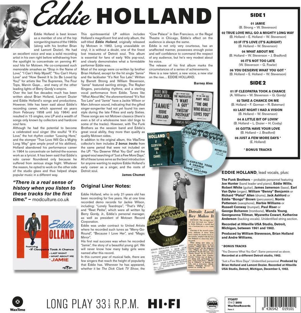Eddie Holland - Eddie Holland [LP]