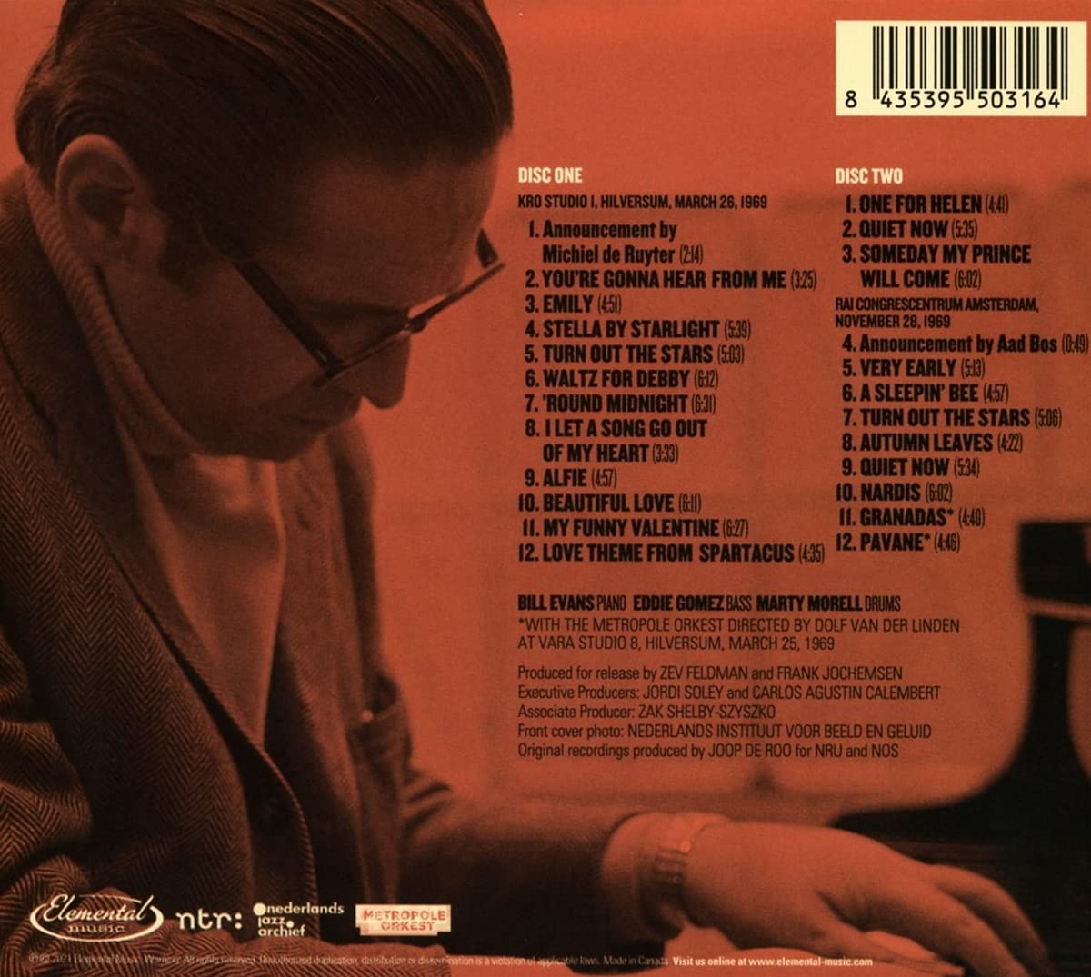 Bill Evans (빌 에반스) - Behind The Dikes: The 1969 Netherlands Recordings 