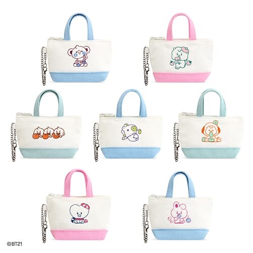 [BT21] 베이비 캔버스 미니 파우치 JELLY CANDY