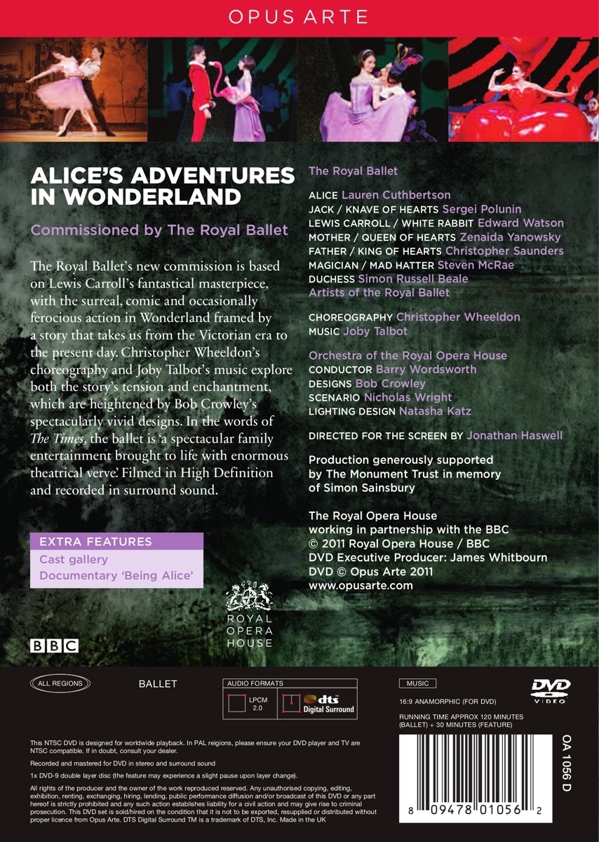 탈보트: 발레 '이상한 나라의 앨리스' - 로얄 오페라 발레단 (Joby Talbot: Alice's Adventures in Wonderland - Royal Opera Ballet) 