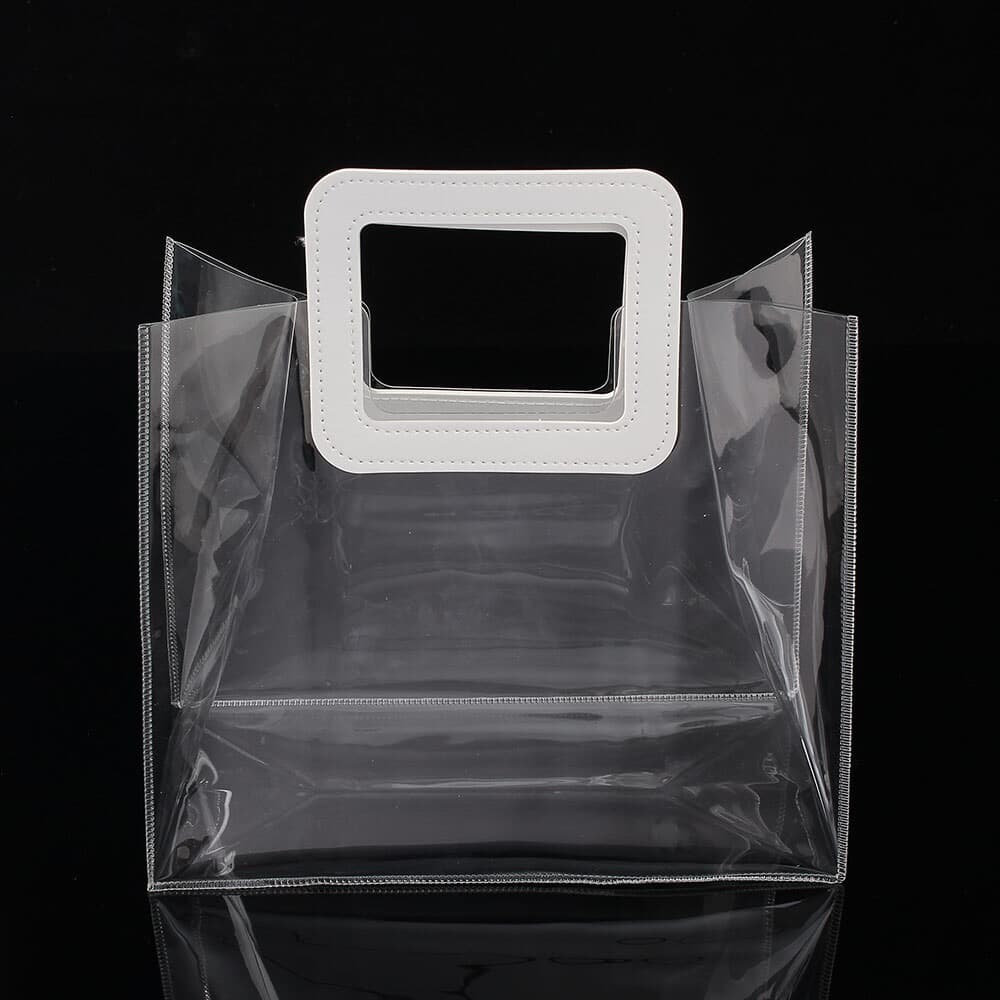 투명 PVC 토트백 2p세트(28x25cm) 손잡이 선물가방