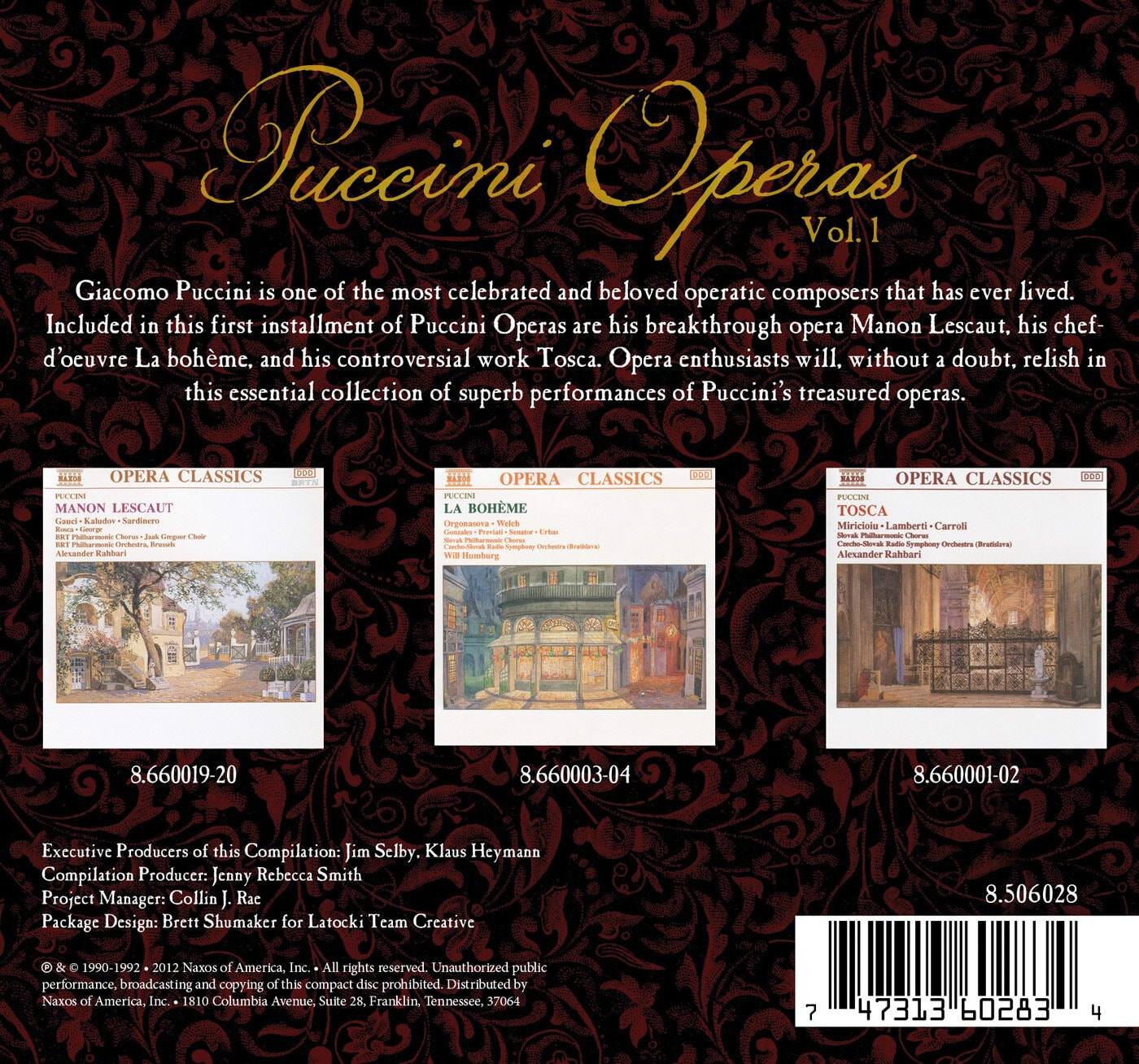 푸치니 - 오페라 박스 (Puccini: Operas Vol. 1) 
