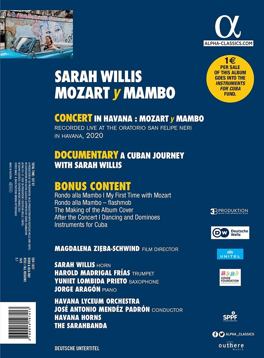 Sarah Willis 모차르트: 호른 협주곡 / 쿠바 음악 (Mozart y Mambo)