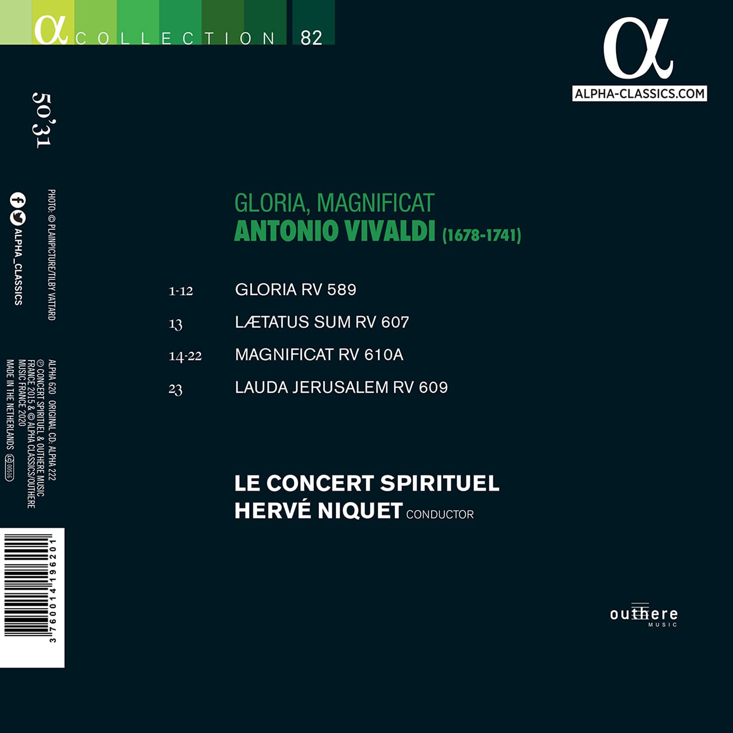 Herve Niquet 비발디: 글로리아 [오리지널 버전] (Antonio Vivaldi: Gloria RV 589) 
