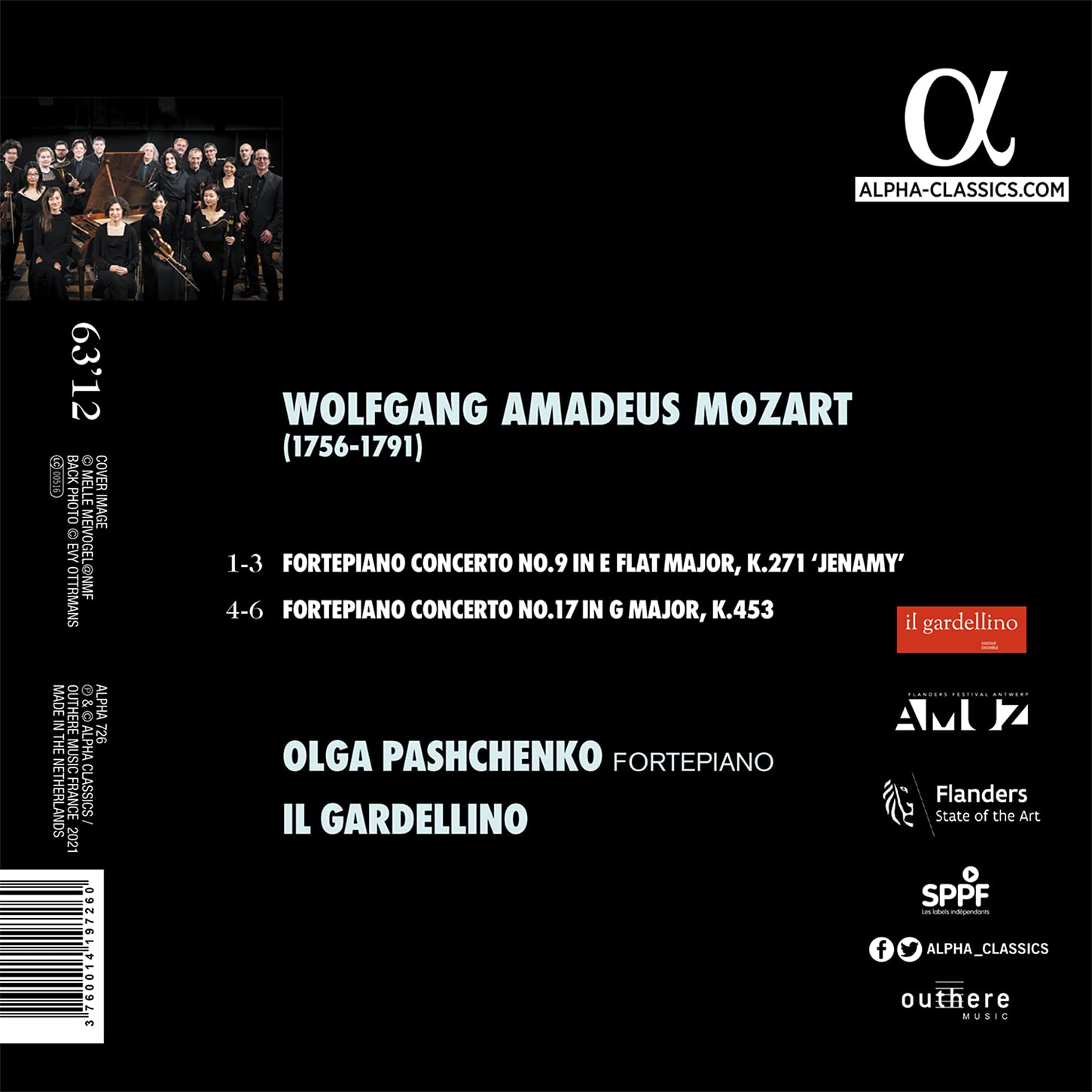 Olga Pashchenko 모차르트: 피아노 협주곡 9번 '죄놈', 17번 (Mozart: Piano Concertos K.271 'Jenamy', K.453) 