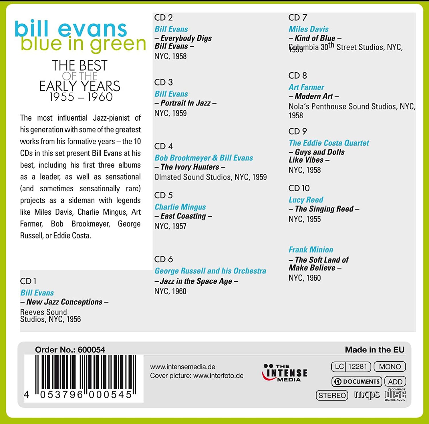 Bill Evans (빌 에반스) - Blue In Green