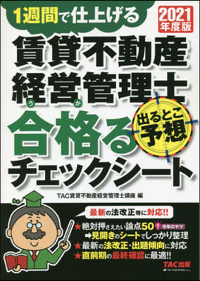 ’21 賃貸不動産經營管理士出るとこ予想