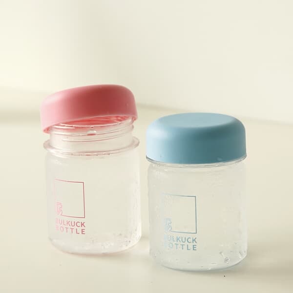 BULKUCK 트라이탄 꼬마 보틀 180ml (핑크)+스트랩