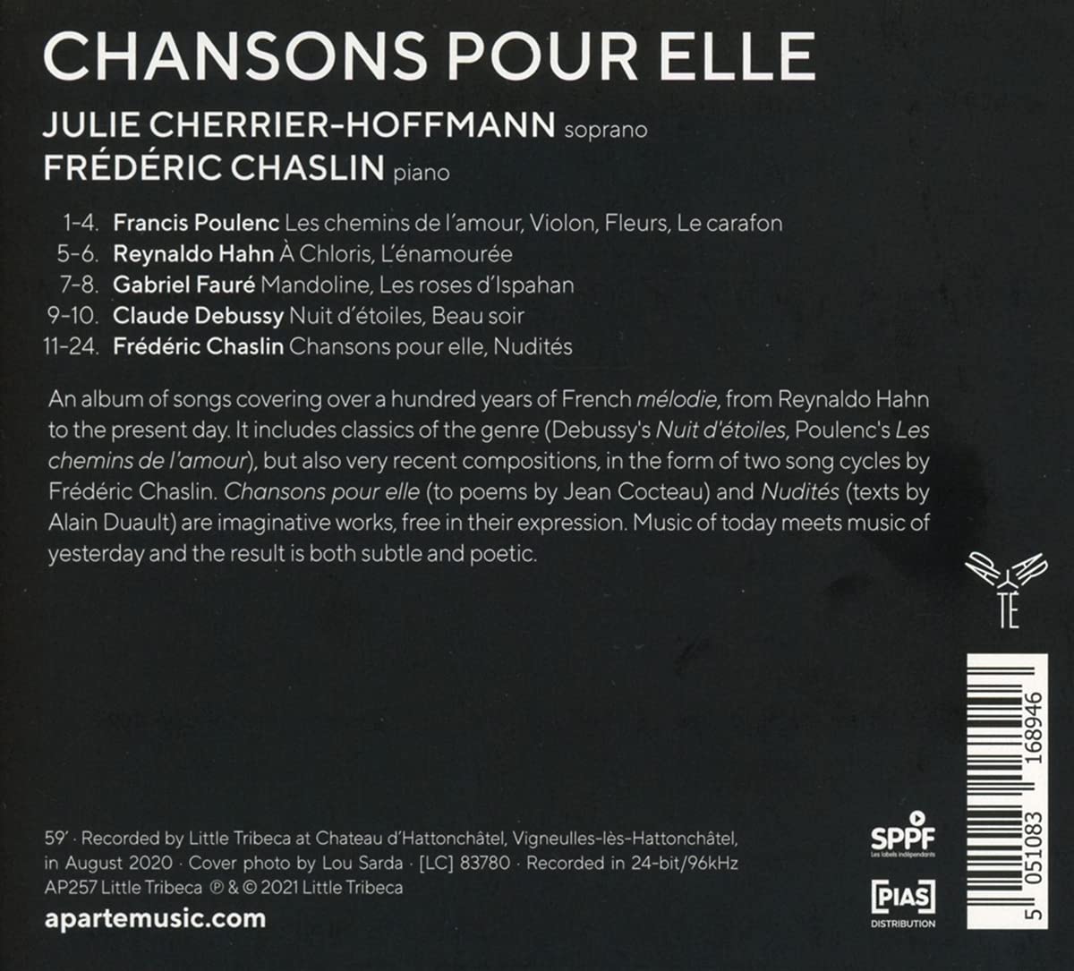 Julie Cherrier-Hoffmann 프레데릭 살랑: 그녀를 위한 노래 (Frederic Chaslin: Chansons pour elle) 