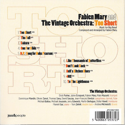 Fabien Mary / The Vintage Orchestra (파비엔 메리 / 빈티지 오케스트라) - Too Short 