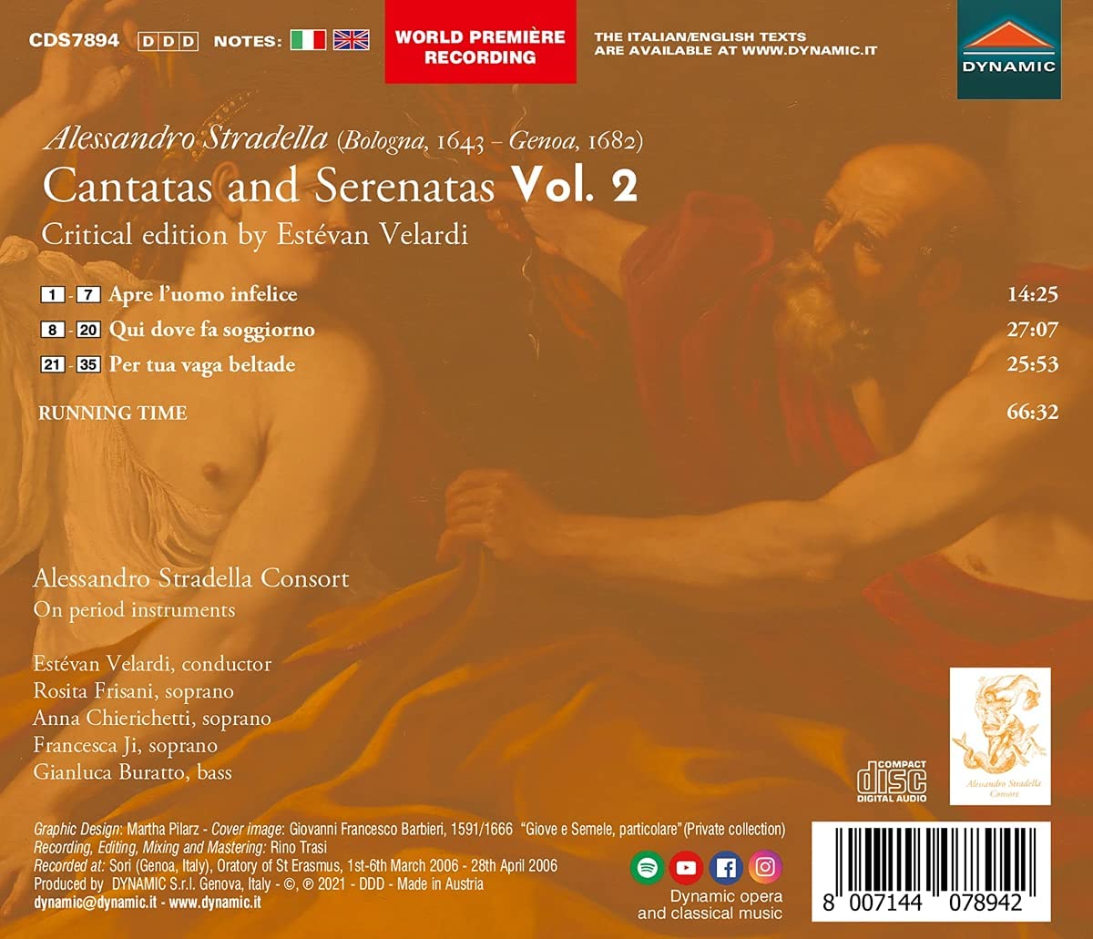 Alessandro Stradella Consort 알레산드로 스트라델라: 칸타타와 세레나타 2집 (Alessandro Stradella: Cantatas and Serenatas Vol. 2) 