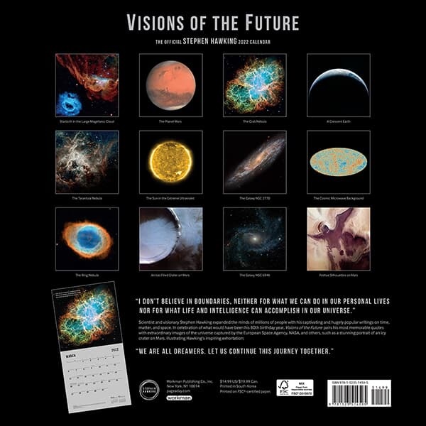 2022 캘린더 Visions of the Future