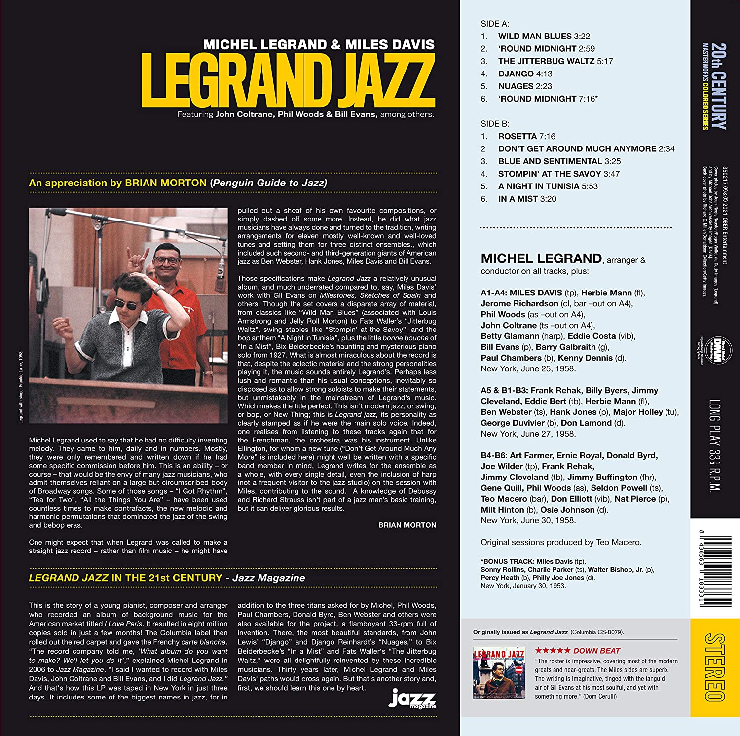 Michel Legrand (미셀 르그랑) - Legrand Jazz [레드 컬러 LP] 