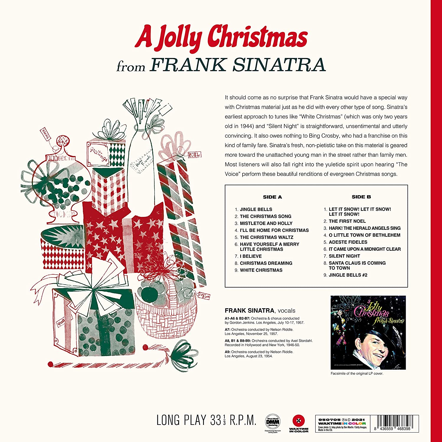 Frank Sinatra (프랭크 시나트라) - A Jolly Christmas From Frank Sinatra [화이트 컬러 LP] 