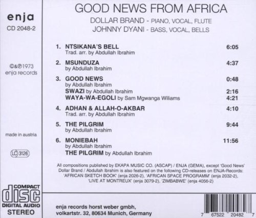 Abdullah Ibrahim / Dollar Brand (압둘라 이브라힘 / 달러 브랜드) - Good News From Africa