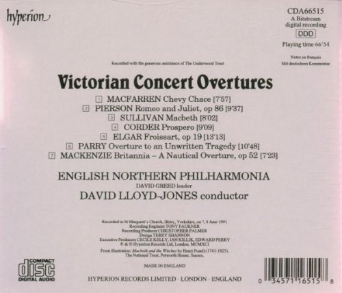 David Lloyd-Jones 맥화렌 / 피에르손 / 엘가 외: 빅토리아 콘체르토 서곡 (Macfarren / Pierson / Elgar: Victorian Concert Overtures) 