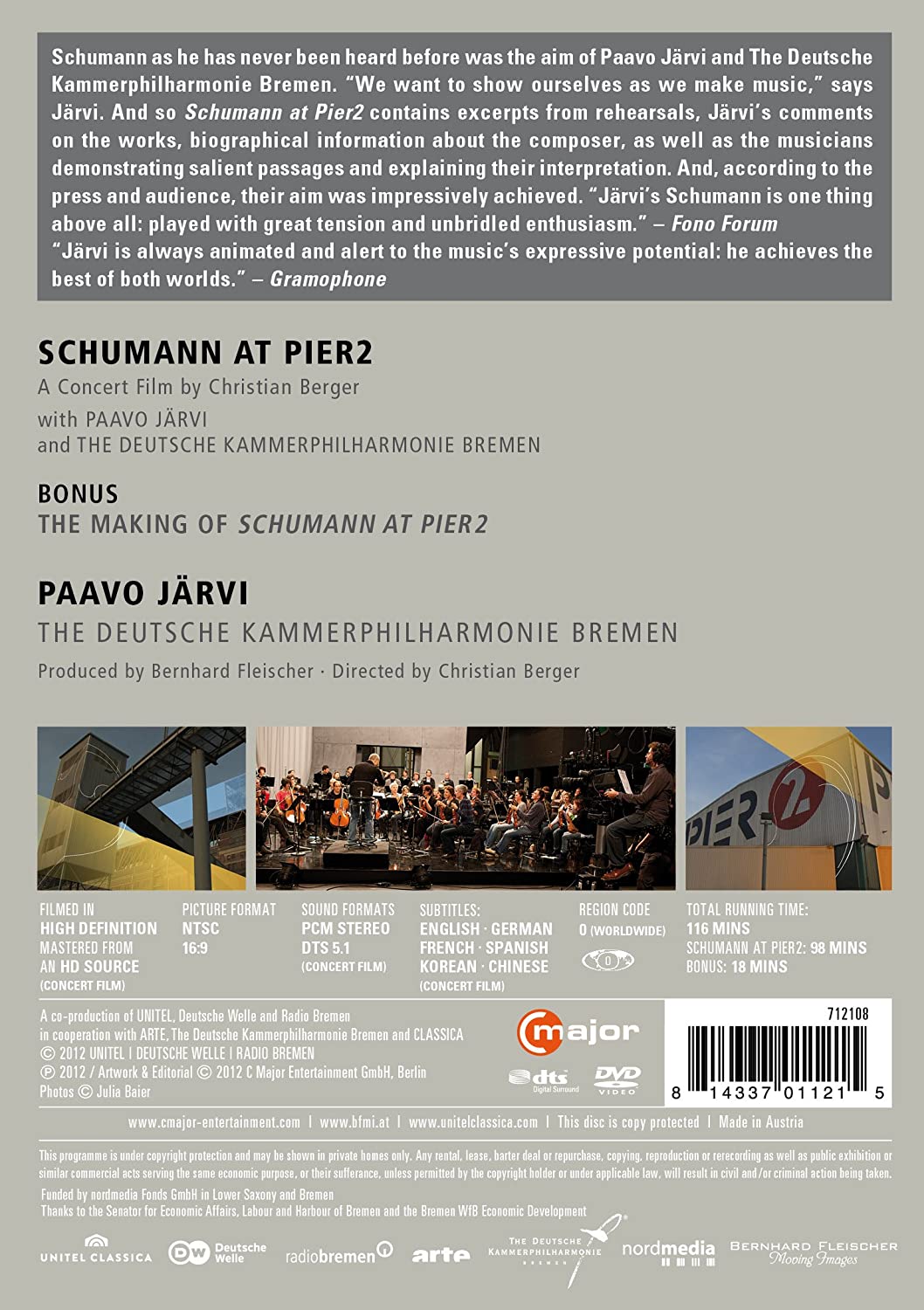 Paavo Jarvi 다큐멘터리 '피에르 2에서의 슈만' (Schumann: At Pier2 )
