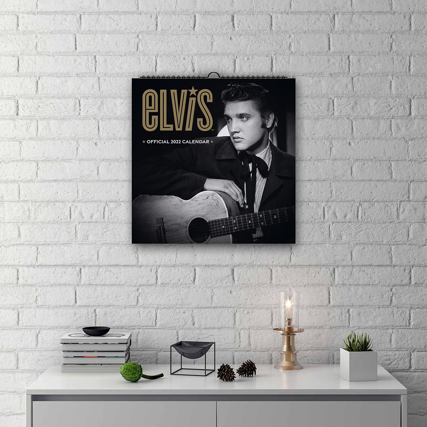 엘비스 프레슬리 (Elvis Presley) - 2022년 벽걸이 캘린더 (Official Elvis Presley 2022 Calendar) 