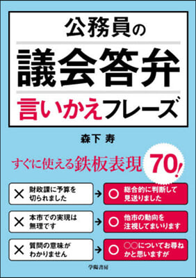 公務員の議會答弁言いかえフレ-ズ