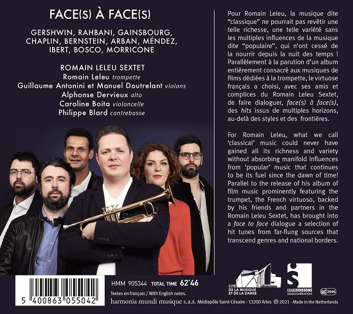 Romain Leleu Sextet 거슈윈: 파리의 아메리카인, 포기와 베스 중 서머타임 [트럼펫 6중주] (Face(s) a Face(s))