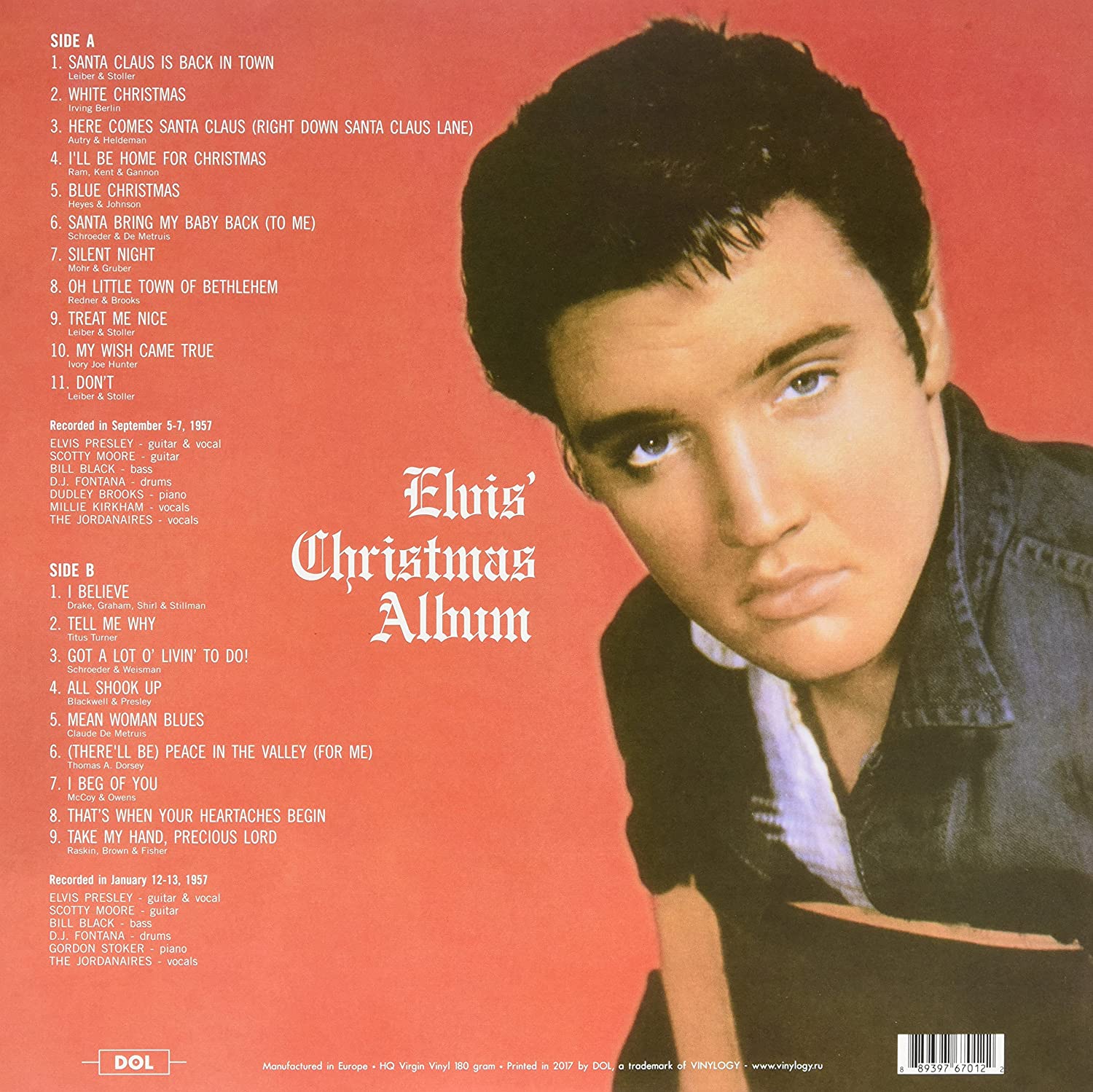 Elvis Presley (엘비스 프레슬리) - Elvis' Christmas Album [픽쳐디스크 LP] 
