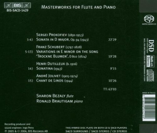 Sharon Bezaly / Ronald Brautigam 플루트와 피아노를 위한 마스터웍스 (Masterworks for Flute and Piano) 